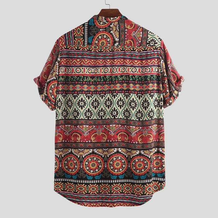 Geometric Printed Casual Shirt for Men